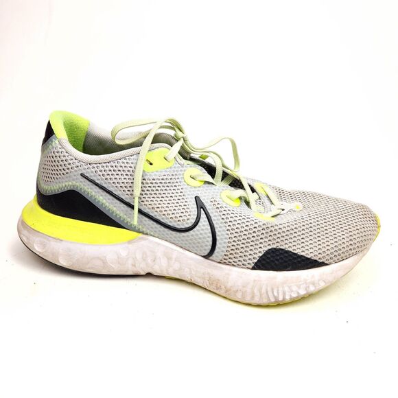 Size 10.5 W Nike Renew Run Grey Fog Volt Running Shoes Sneakers